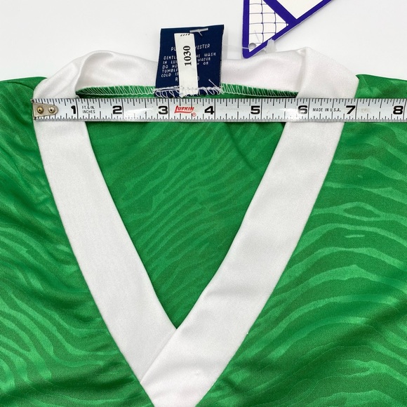 Xara Soccer Jersey T Shirt Mens XL Green White Made In Egypt. - Picture 7 of 11